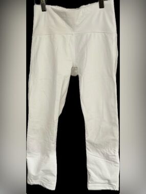 Sz 6 lululemon Train Times Cropped Tights, White